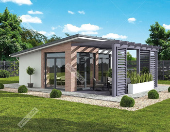 Р-51 Банный комплекс с террасой 6 * 9 м