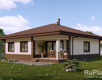 БД-08 Коттедж с тремя спальнями 11,3 x 12,1 м.