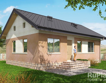 БД-09 Дом с тремя спальнями  8,2 x 11,9 м.