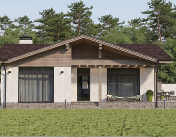 РЛ-98 Банный комплекс с террасой 13.7*10.2 м.